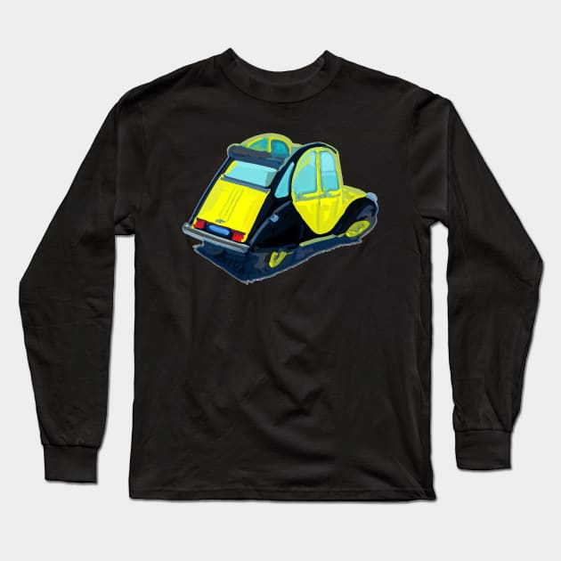 Deux chevaux in vector style Long Sleeve T-Shirt by Andres7B9